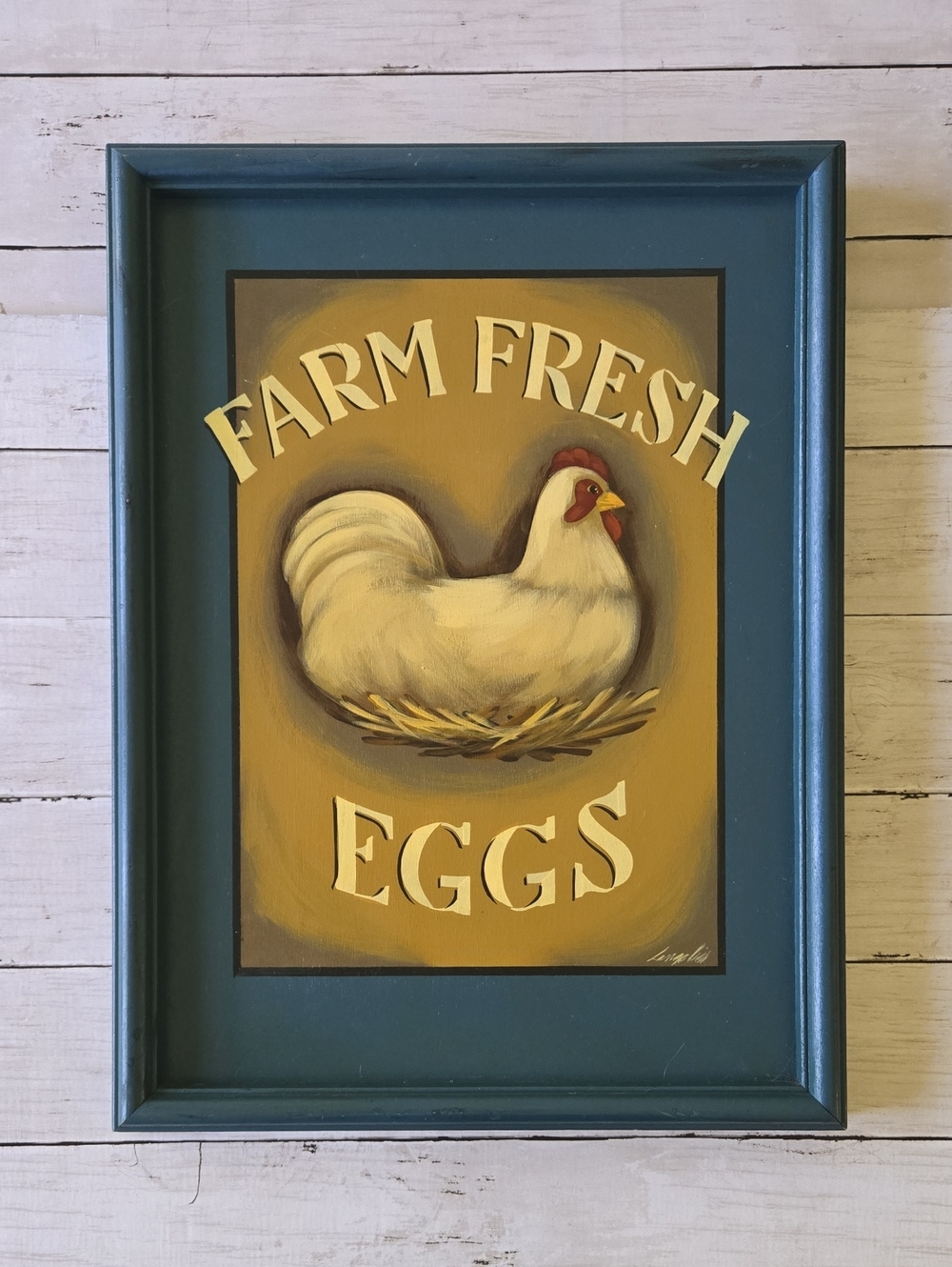 Farm Fresh Eggs Wooden Wall Art